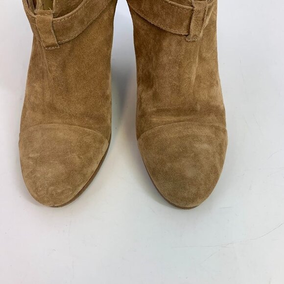 Rag & Bone Women's Harrow‎ Stacked Heel Ankle Bootie Boots Suede Taupe SZ 39/9 - Picture 8 of 14